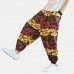 Mens Ethnic Printed Drawstring Loose Harem Pants