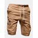 Mens Casual Multi Pockets Drawstring Waist Outdoor Sports Cargo Shorts