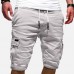 Mens Casual Multi Pockets Drawstring Waist Outdoor Sports Cargo Shorts