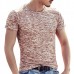 Mens Cotton Breathable Solid Short Sleeve Slim Fit Casual T-Shirt