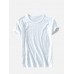 Mens 100% Cotton Round Neck Solid Color Short Sleeve Loose T-Shirts