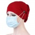 Beanie Cap Multicolor Chemotherapy Cap Button Mountable Ears Anti-Legging