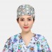 Cartoon Print Tie-back Surgical Caps Scrub Hat