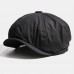 Men Cotton Newsboy Cap Cabbie Lvy Flat Hat Vintage Painter Beret Hats