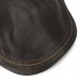 Mens Solid Genuine Cowhide Flat Caps Beret Hat Casual Windproof Warm Forward Caps Adjustable