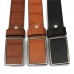 Mens Genuine Leather Vintage Metal Automatic Buckle Waist Band Strap Belt